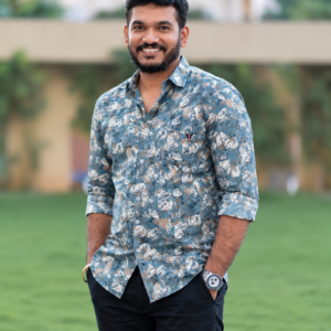 Light Peacock blue shirt Front