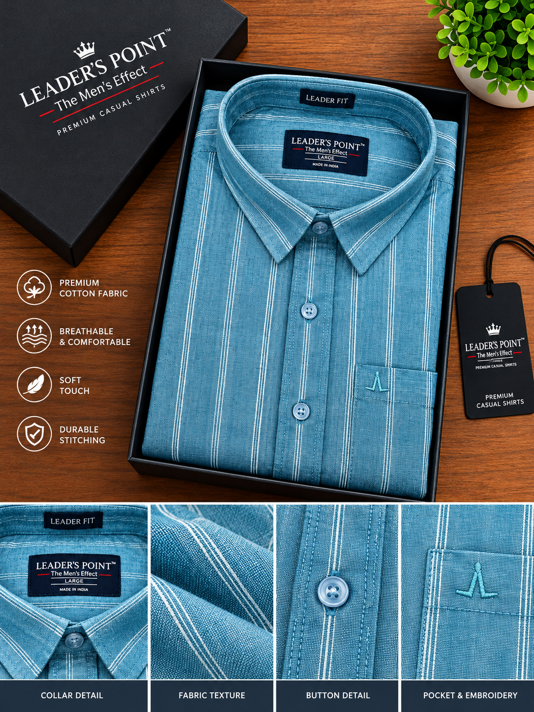 file 0000000089ec81faac9ada27e0734290 Peacock blue shirt Left