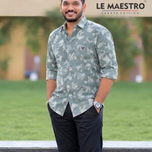 Grey Green shirt Front