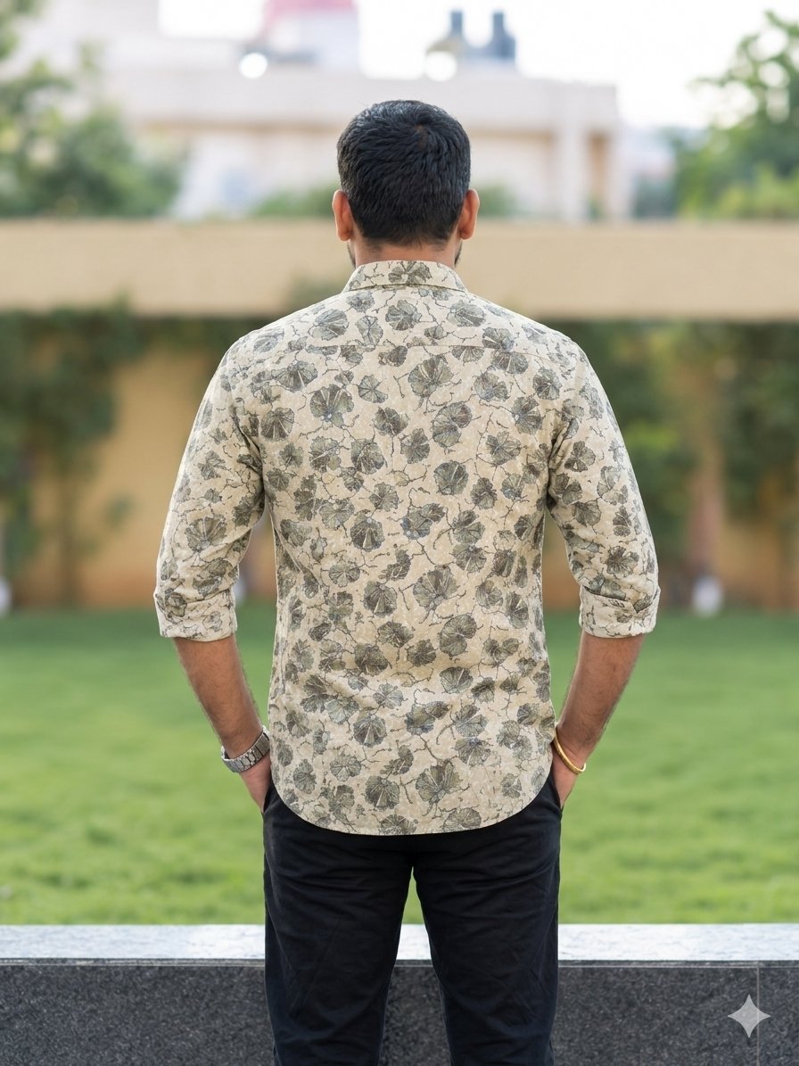 image 47ee0270 Sandal with green Print shirt Right