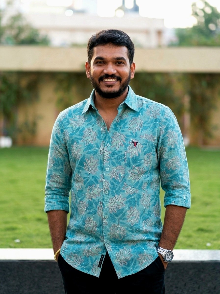 Peacock Green shirt Front